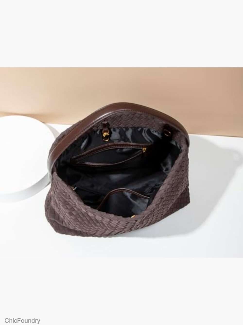 Woven Tote Bag with Removable Strap - Fits Laptop - Picture 2 of 7